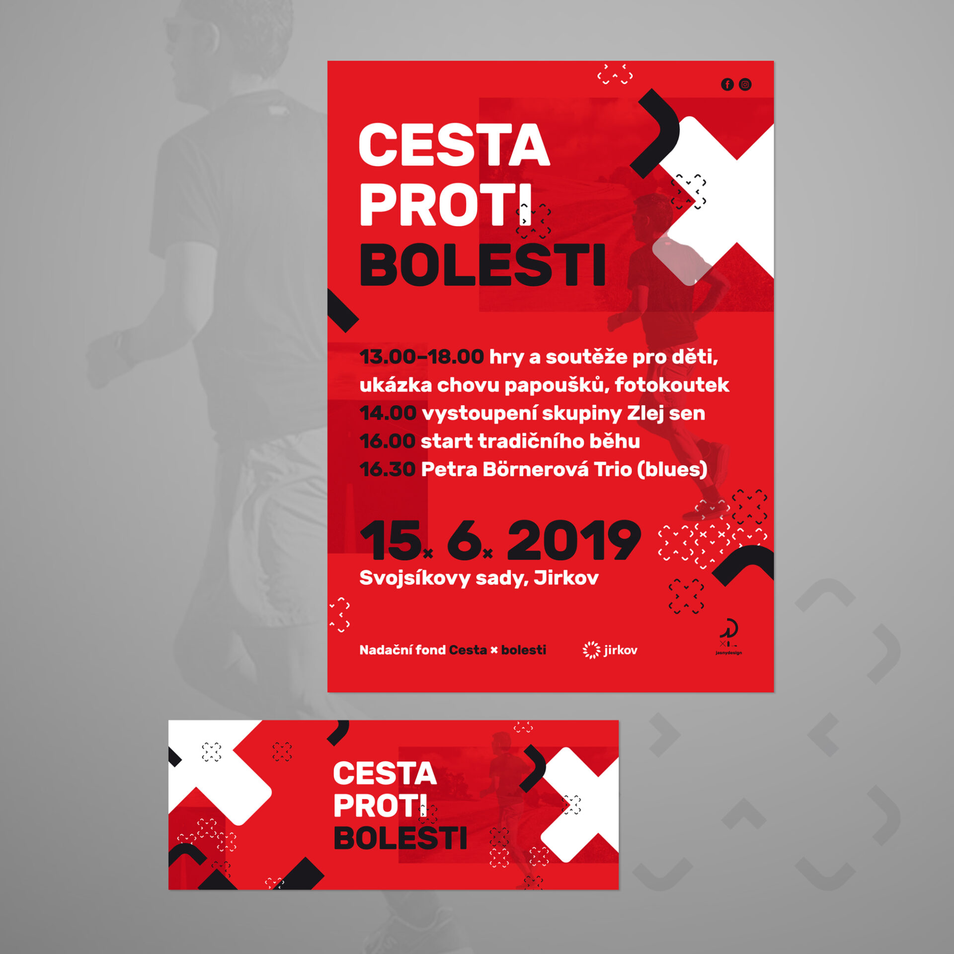 plakát a leták pro CESTA X BOLESTI